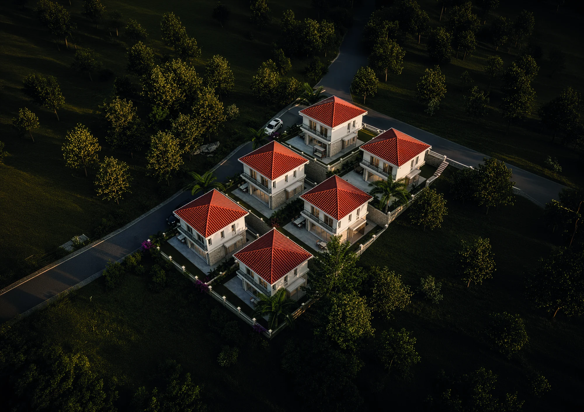 Projenin kuşbakışı görünümü